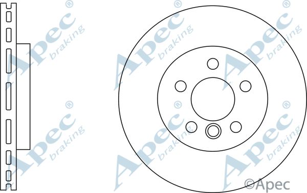 APEC BRAKING stabdžių diskas DSK2970